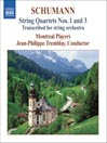SCHUMANN: String Quartets Nos. 1 & 3 (Arr. for string orchestra)